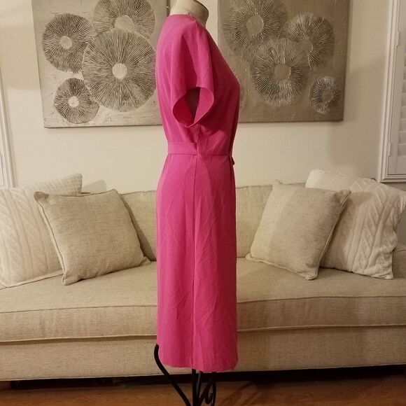 Felicity & Coco Rita Wrap Dress sz Medium in Pink. - Picture 6 of 10